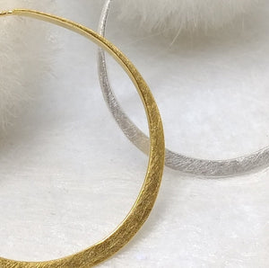 PaKti - small (ø 20mm) hoops in silver or silver gold plated