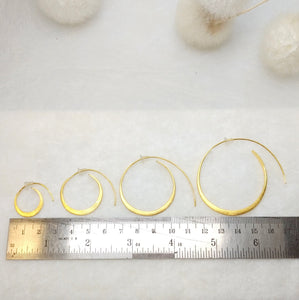 PaKti - Hoops (ø 25mm) in silver or silver gold plated