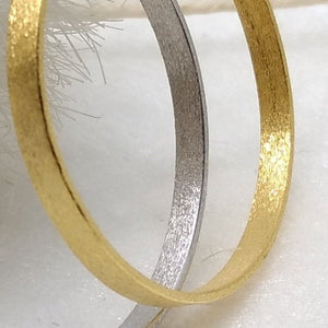 ImNos - big (ø 40mm) Sterling silver hoops in gold or rhodium plated