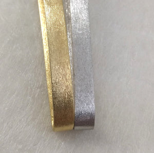 ImNos - big Sterling Silver pendant with rhodium or 18 karat gold plating
