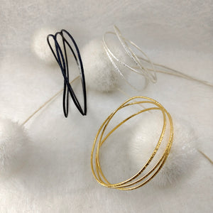 ZusZa - medium Sterling Silver Bangle, availabe in 3 finishes original