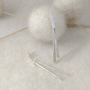 UbaL - Fine and elegant earrings in silver or gold plated silver (5.5cm long)
